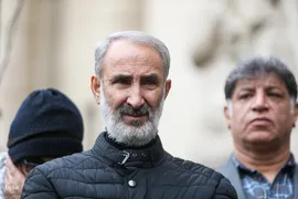 مراسم تشییع پیکر علی رازینی و محمد مقیسه