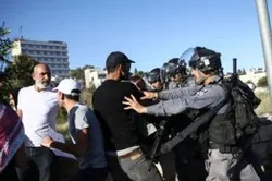 Répression des Palestiniens dans le quartier Sheikh Jarrah à Jérusalem