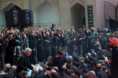 مراسم سنتی 13 محرم در مسجد ملااسماعیل یزد‎