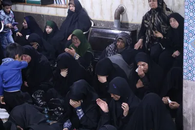 سوگواری اهالی شهرک سعدی در عزای رهبر شهید