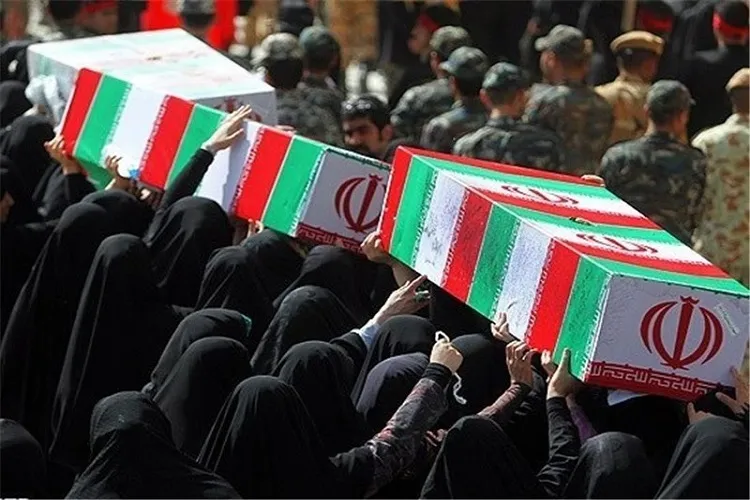 استقبال از پیکر ۹ شهید گمنام و شهید مدافع حرم در کرمان