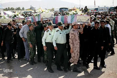 استقبال از ۹ شهید گمنام دفاع مقدس در تبریز