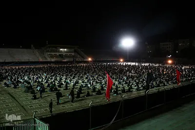 عزاداری شب چهارم محرم در ورزشگاه تختی مشهد
