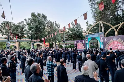 مراسم زیارت عاشورا بسیجیان همدان‎