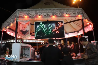 خادمی افتخاری اعضای خانه مطبوعات ملایر در موکب عقیله بنی هاشم