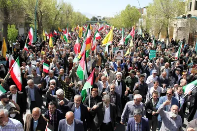 راهپیمایی روز قدس در یزد
