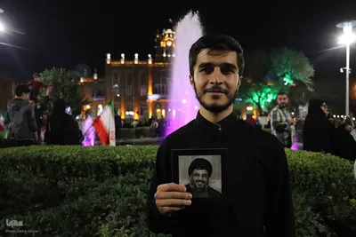 شادی مردم تبریز پس از حمله ایران به اسرائیل‎