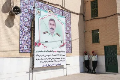 مراسم وداع با پیکر شهید «غلامرضا جمشیدی» در خرم‌آباد