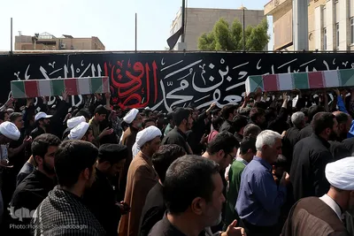 ⁨تشییع 7 شهید گمنام دفاع مقدس در سالروز شهادت امام جعفر صادق(ع)⁩