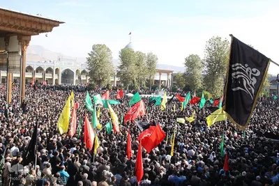 سوگواري «جاماندگان از اربعين» در حرم شاهچراغ(ع)