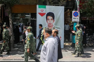 تشییع پیکر شهدای مرزبان در مشهد