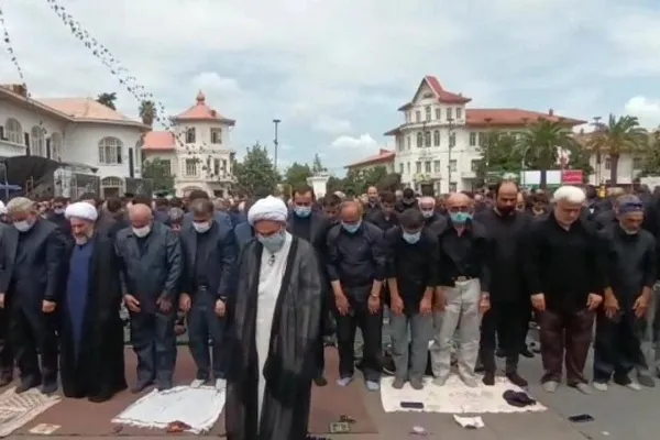 نماز ظهر عاشورا در گیلان اقامه شد + عکس