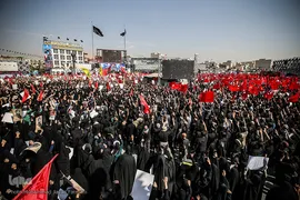 مراسم تشییع پیکر شهید محسن حججی در تهران