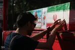 مراسم تشییع پیکر شهیدان مصطفی امینی و عبدالحسین شیخ‌کوپایی