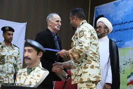 تجلیل از فرماندهان ایثارگر و جانباز تیپ ۵۵ هوابرد شیراز