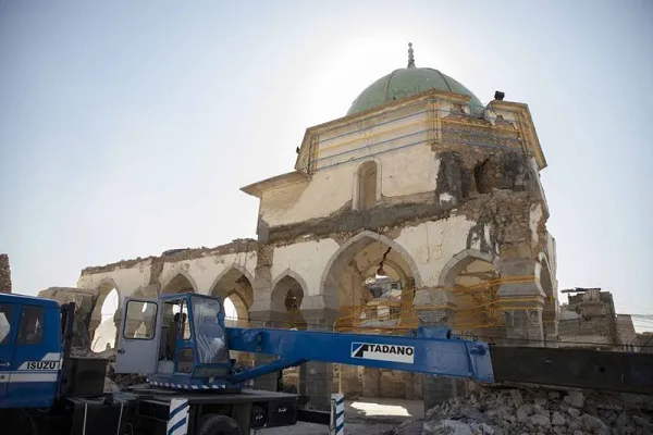 Musul tarihi camisinin yeniden inşası devam ediyor