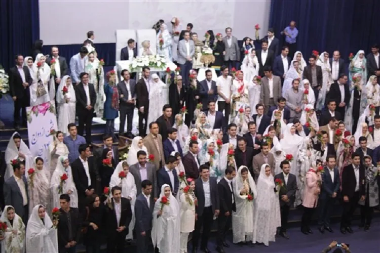 جشن ازدواج ۸۵ زوج دانشجو در دانشگاه باهنر کرمان برگزار شد