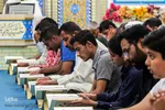 جزءخوانی قرآن در حسینیه آیت‌الله سید عدنان غُریفی خرمشهر