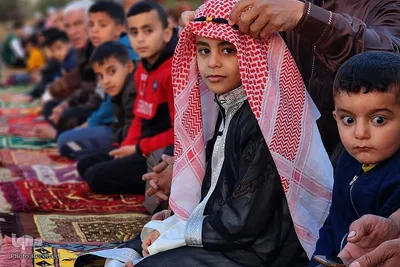 جشن عید سعید فطر در غزه