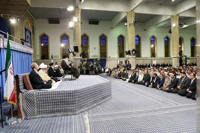 دیدار مسئولان نظام و سفرای کشورهای اسلامی با رهبر انقلاب