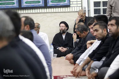 حضور آیت‌الله کعبی درمراسم عزاداری حضرت سیدالشهداء(ع)
