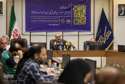 نشست خبری محمودرضا برازش، مدیرعامل بنیاد بین‌المللی ملی فرهنگی امام رضا علیه السلامم