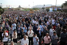 نماز عید سعید فطر در جوار حرم مطهر حضرت عبدالعظیم حسنی علیه‌السلام