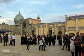 استقبال از پیکر شهید مدافع امنیت در حرم مطهر شاهچراغ(ع)