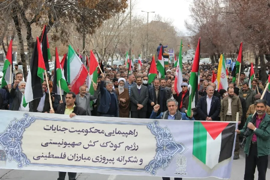 تجمع ضدصهیونیستی نمازگزاران در شهرکرد + فیلم و عکس