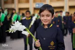 گلباران حرم شاهچراغ در شب ولادت امام رضا( ع‎‎)
