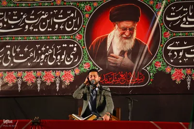 مراسم روضه‌خوانی به مناسبت شهادت رهبر انقلاب اسلامی در اصفهان