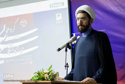 حجت‌الاسلام والمسلمین مصطفی رستمی، رئیس نهاد نمایندگی مقام معظم رهبری در ⁨اختتامیه گردهمایی روسای جهاددانشگاهی در همدان