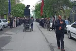 مراسم سوگواری و عزاداری خیابانی سالروز شهادت حضرت امام جعفر صادق(ع) در اهر
