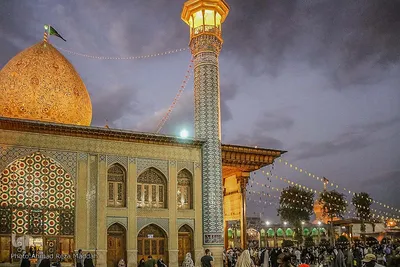 نورافشانی آستان مقدس حضرت احمدی و محمدی(ع) در شیراز‎‎