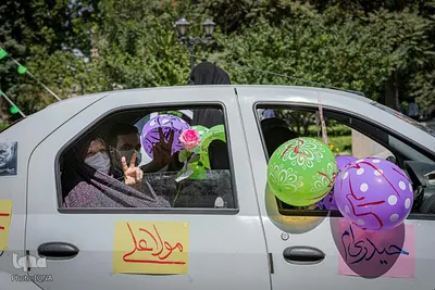 حرکت کاروان شادی عید غدیر در همدان