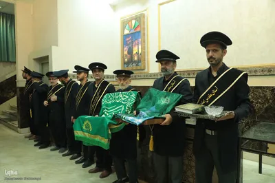 آئین بدرقه خادمان موکب امامزادگان قم مستقر در شهر مقدس سامرا
