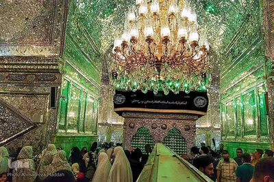 مراسم سوگواری شب شهادت امام جعفر صادق(ع) در حرم شاهچراغ‎‎