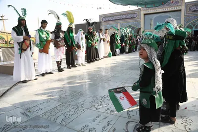 مراسم فدائیان سقا در امامزاده شاه سید علی(ع) قم

