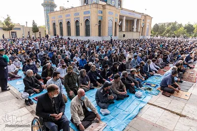 نماز عید فطر در امامزادگان محمد (َع) و سکینه خاتون (س) کرج‎‎