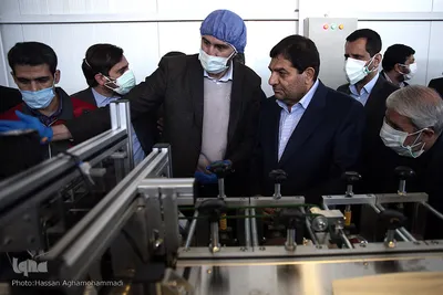 افتتاح خط تولید بزرگترین کارخانه تولید ماسک جنوب غرب آسیا در شهرک صنعتی اشتهارد