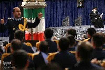 دیدار جمعی از فرماندهان و کارکنان نیروی هوایی و پدافند هوایی ارتش با رهبر انقلاب اسلامی