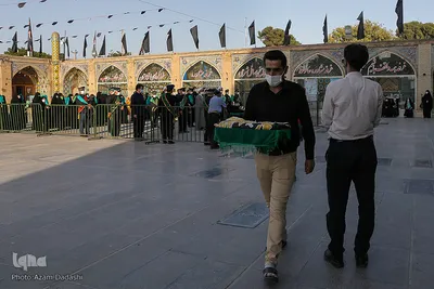 سیاهپوشان آستان مقدس امامزاده حسین (ع) قزوین