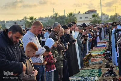 جشن عید سعید فطر در غزه