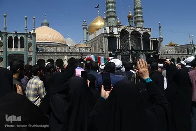 مراسم تشییع پیکر شهید آیت‌الله سلیمانی در شهر مقدس قم