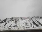 بارش برف در محورهای مواصلاتی شهرستان اهر