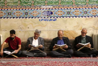 مراسم جزءخوانی قرآن در حسینیه کربلایی‌های یزد‎