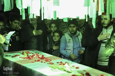مراسم وداع با شهید گمنام در شیراز
