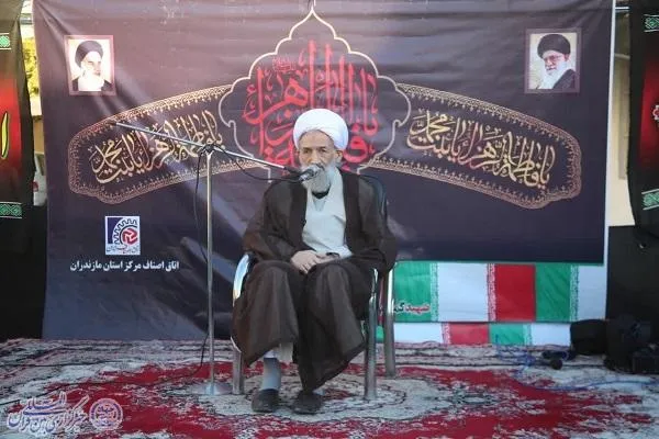 آیین عزاداری شهادت حضرت زهرا(س) با میزبانی از یک شهید گمنام در ساری