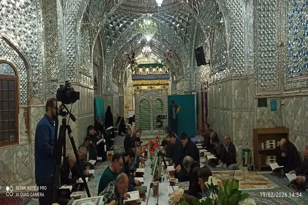 ترتیل خوانی قرآن در آستان مقدس سید حمزه(ع) تبریز