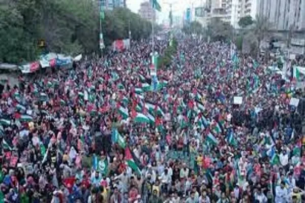 که امریکا داسرائيلو له ملاتړه لاس وانخلي،په اسلام اباد کې به ولس د امریکا سفارت کلابند کړي